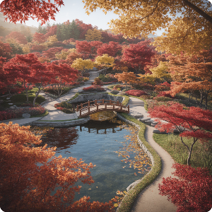 2025 화담숲 단풍 절정시기 가상 이미지