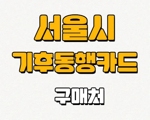 기후동행카드-구처