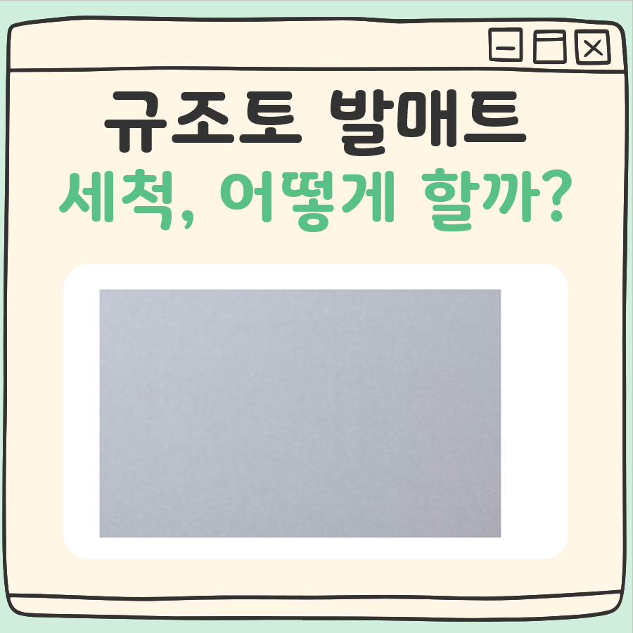 규조토 발매트 세척 대표 이미지