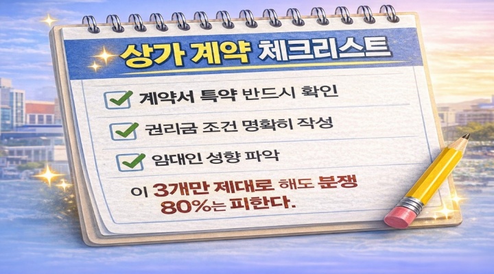 상가계약 체크 리스트