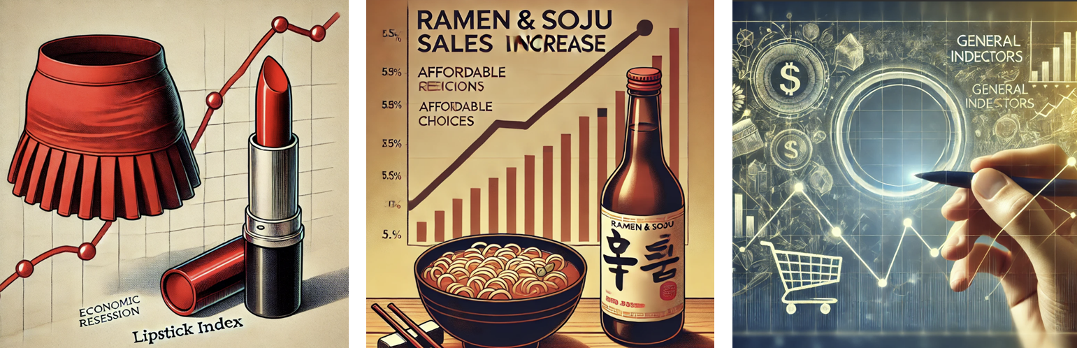 경제 불황 속 소비 패턴의 비밀과 여러가지 지표