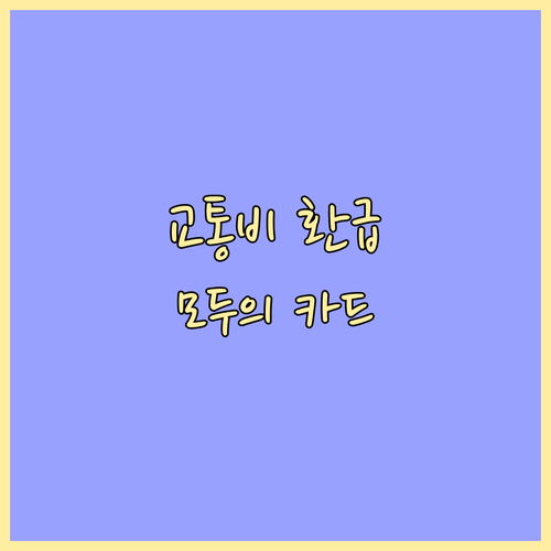 주말 나들이 교통비 환급받는 모두의 ..