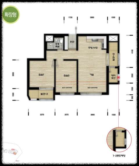 군포 10년 공공 임대 평면도_51.73B