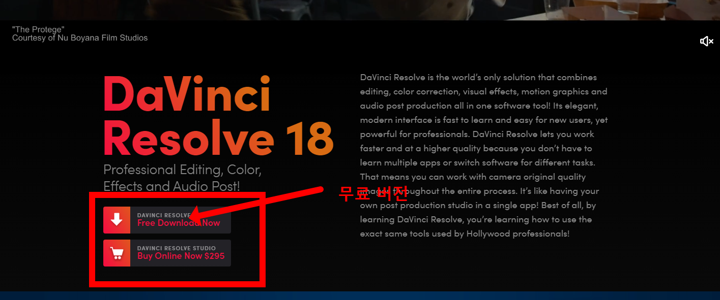 다빈치 리졸브 다운로드 방법