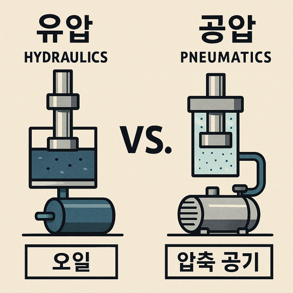 유압 vs 공압 시스템