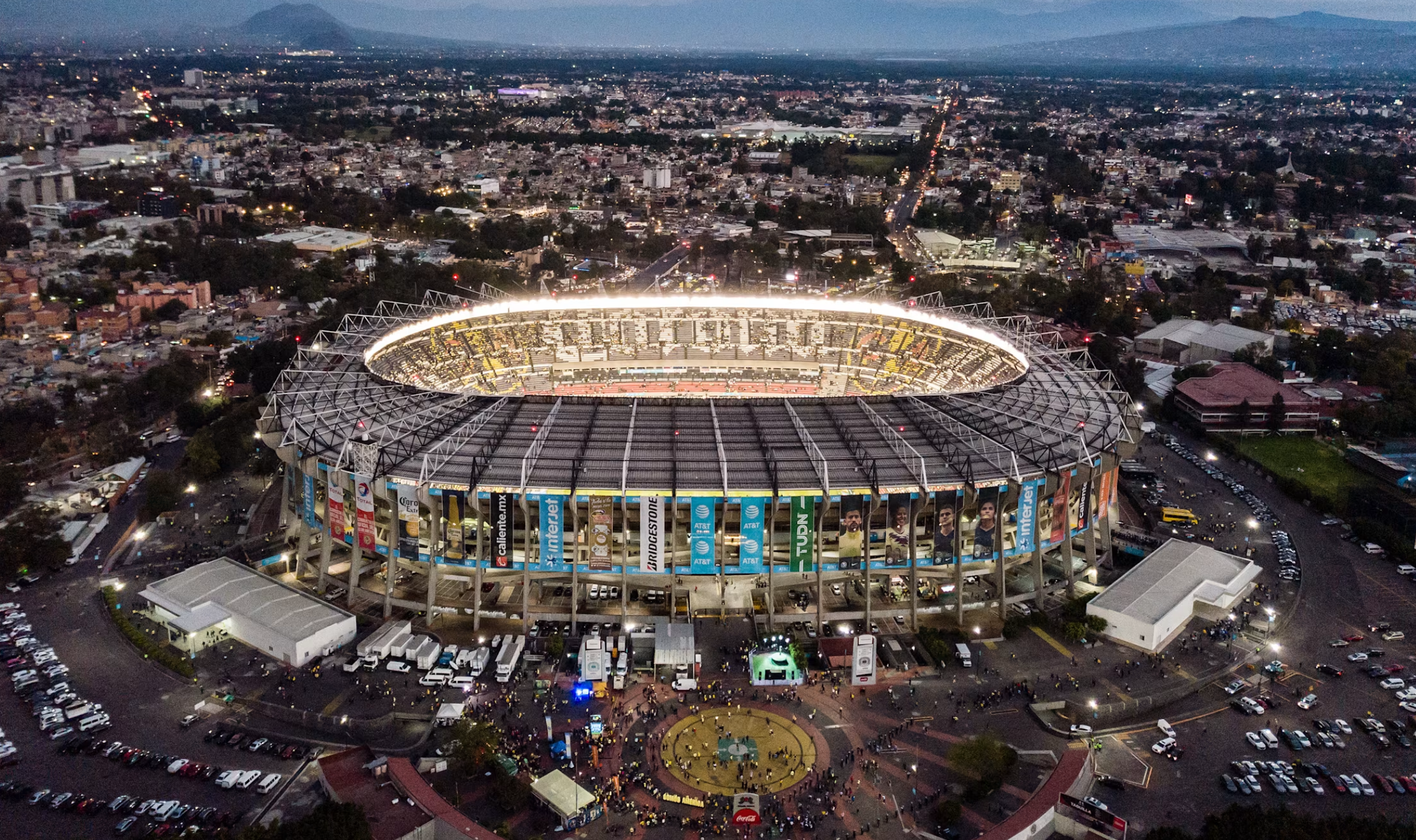 북중미 월드컵 개막식이 열리는 에스타디오 아즈테카