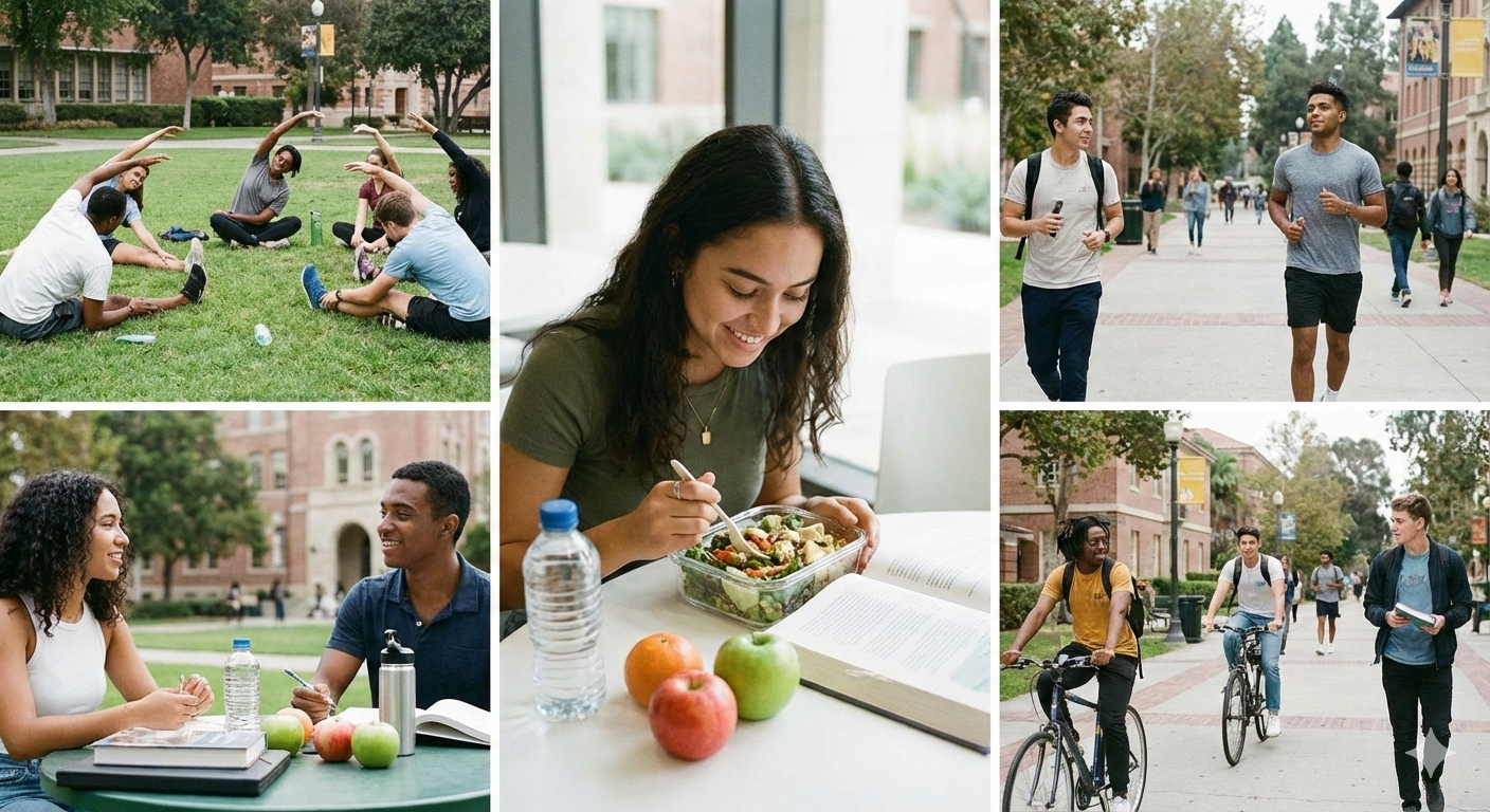 학생 건강관리 (운동, 음식, 집중력)