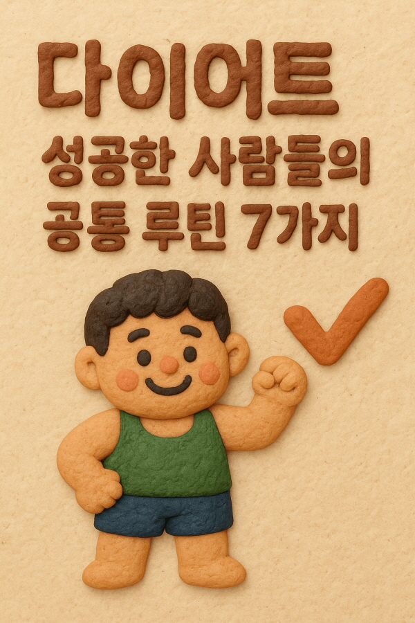 다이어트 성공한 사람들의 공통 루틴 7가지/GPT