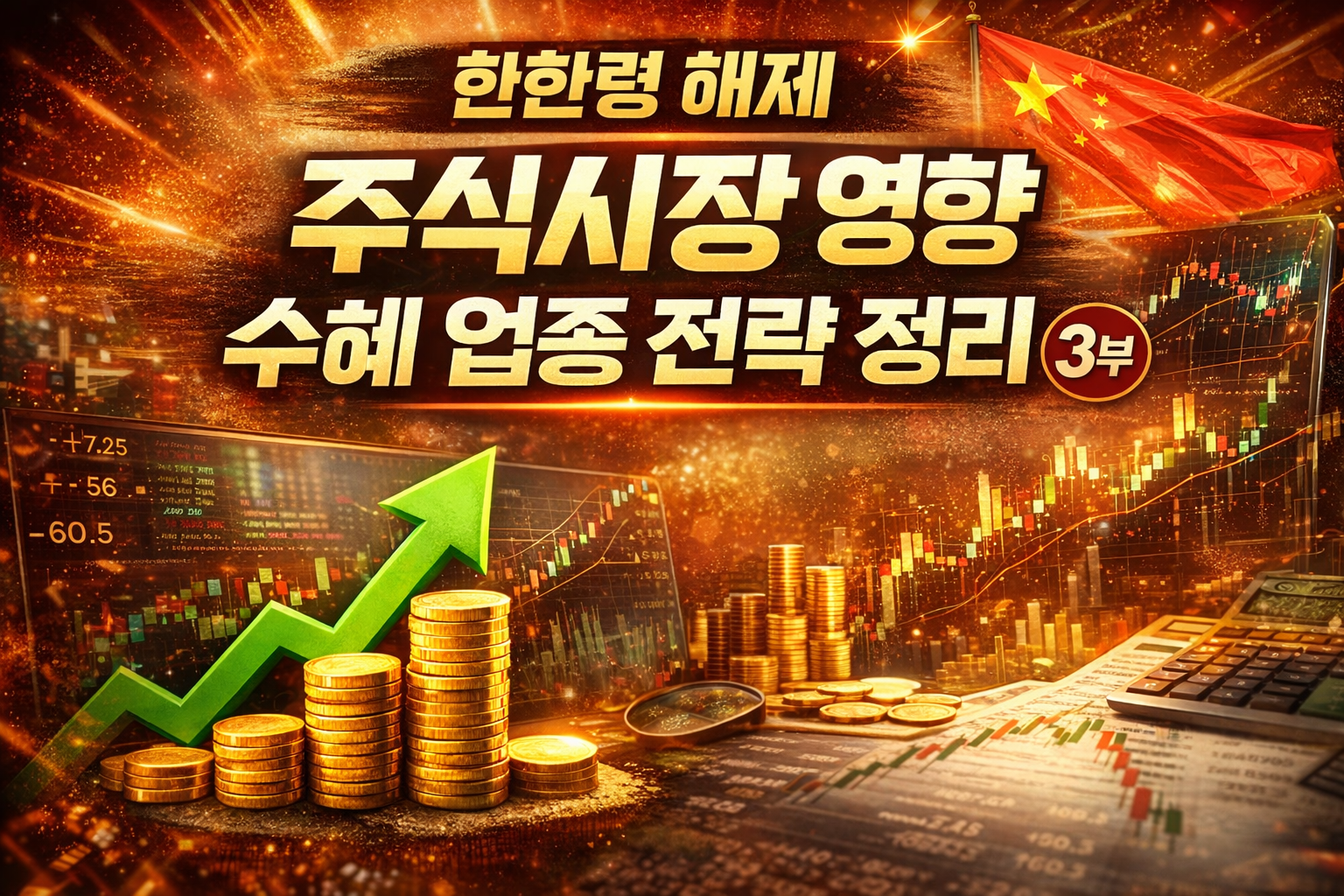 한한령 해제, 주식시장에 미치는 영향과 수혜 업종별 전략 정리