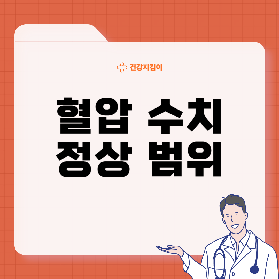 혈압 정상 수치 낮추는 법