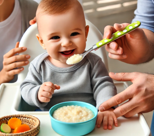 아기 이유식 시작시기와 단계별 식단구성