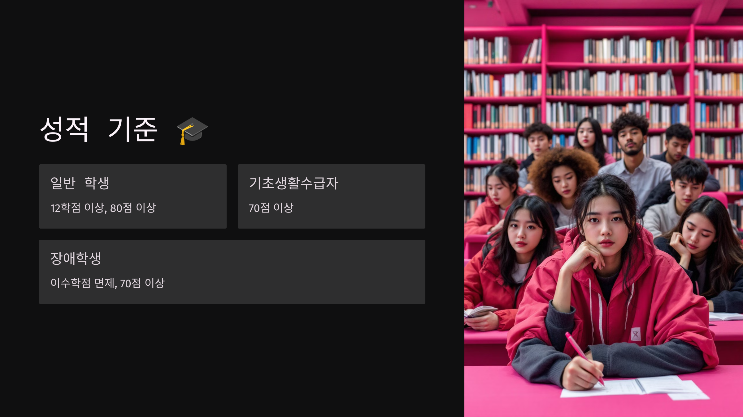 성적 기준