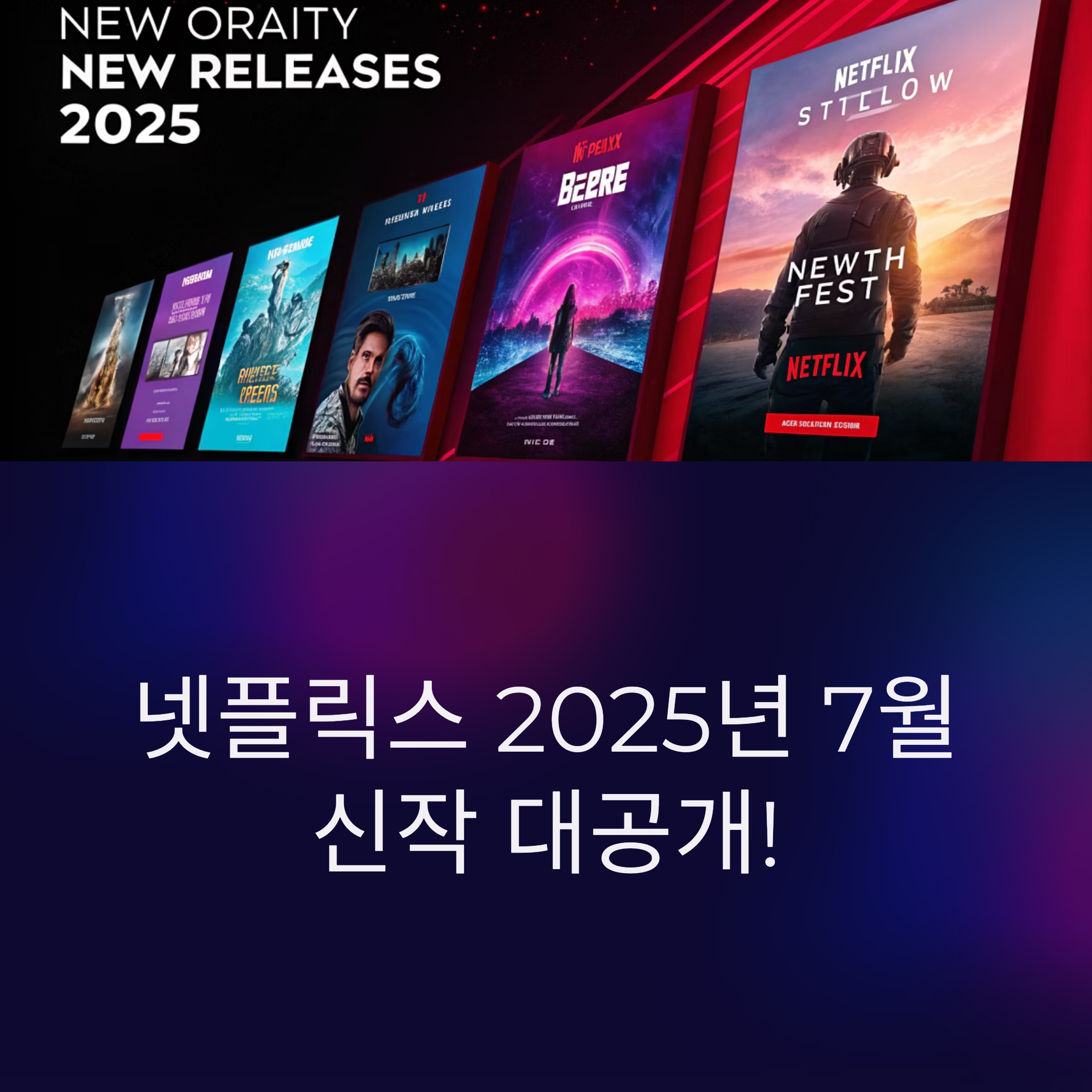 넷플릭스 7월 신작