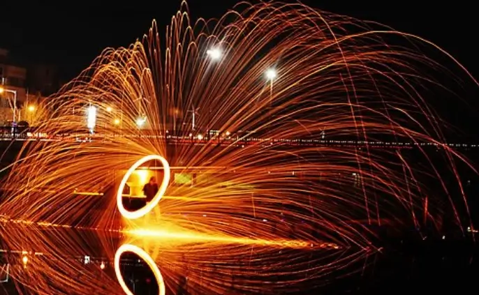 정월대보름 쥐불놀이