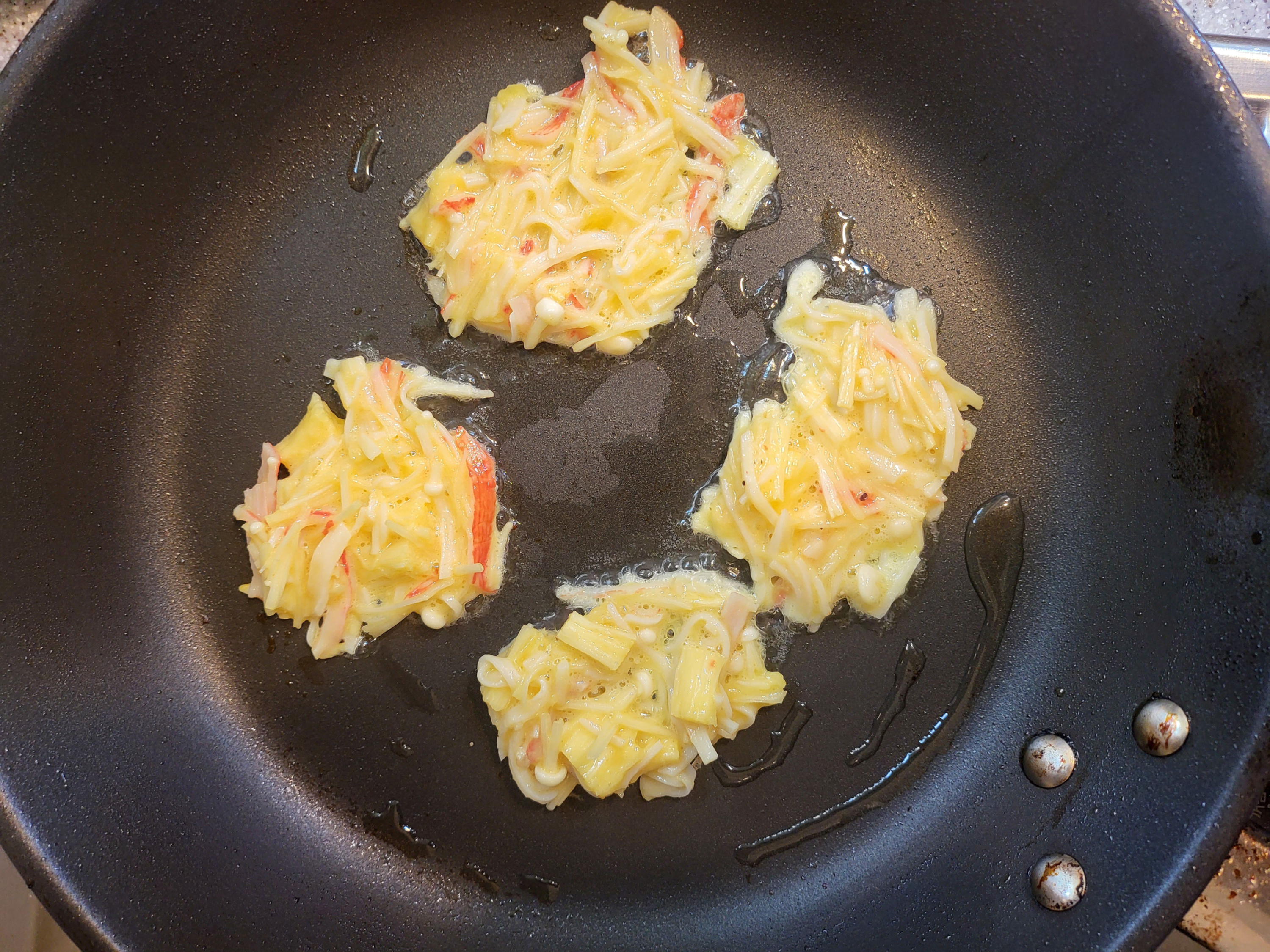 팽이버섯전 굽기