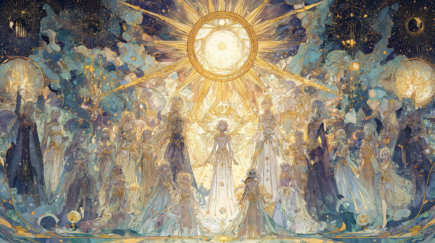 빛의 가문: 하이페리온과 테이아부터 메나이, 시간까지 - 3대에 걸쳐 이어진 천상 최고의 빛 가문 이야기