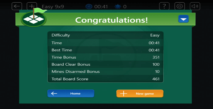 윈도우-지뢰찾기-게임하기-종료-화면