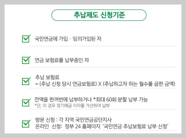 국민연금추가납입