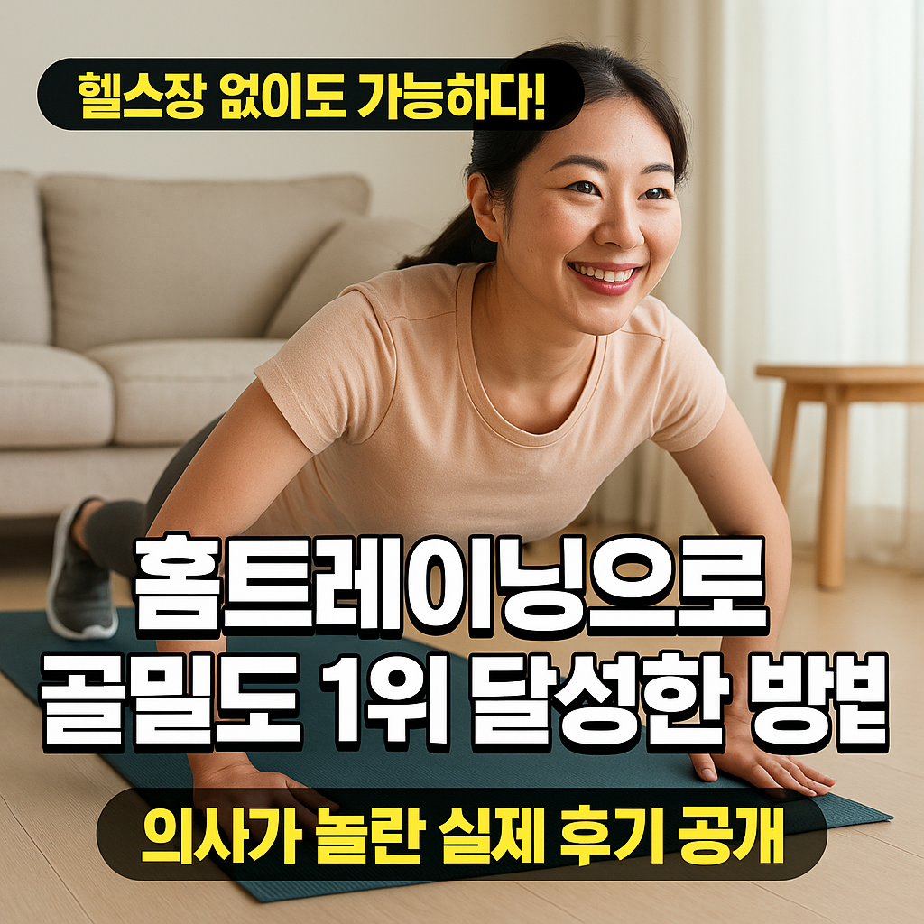 홈트레이닝으로 골밀도 1위 달성한 방법