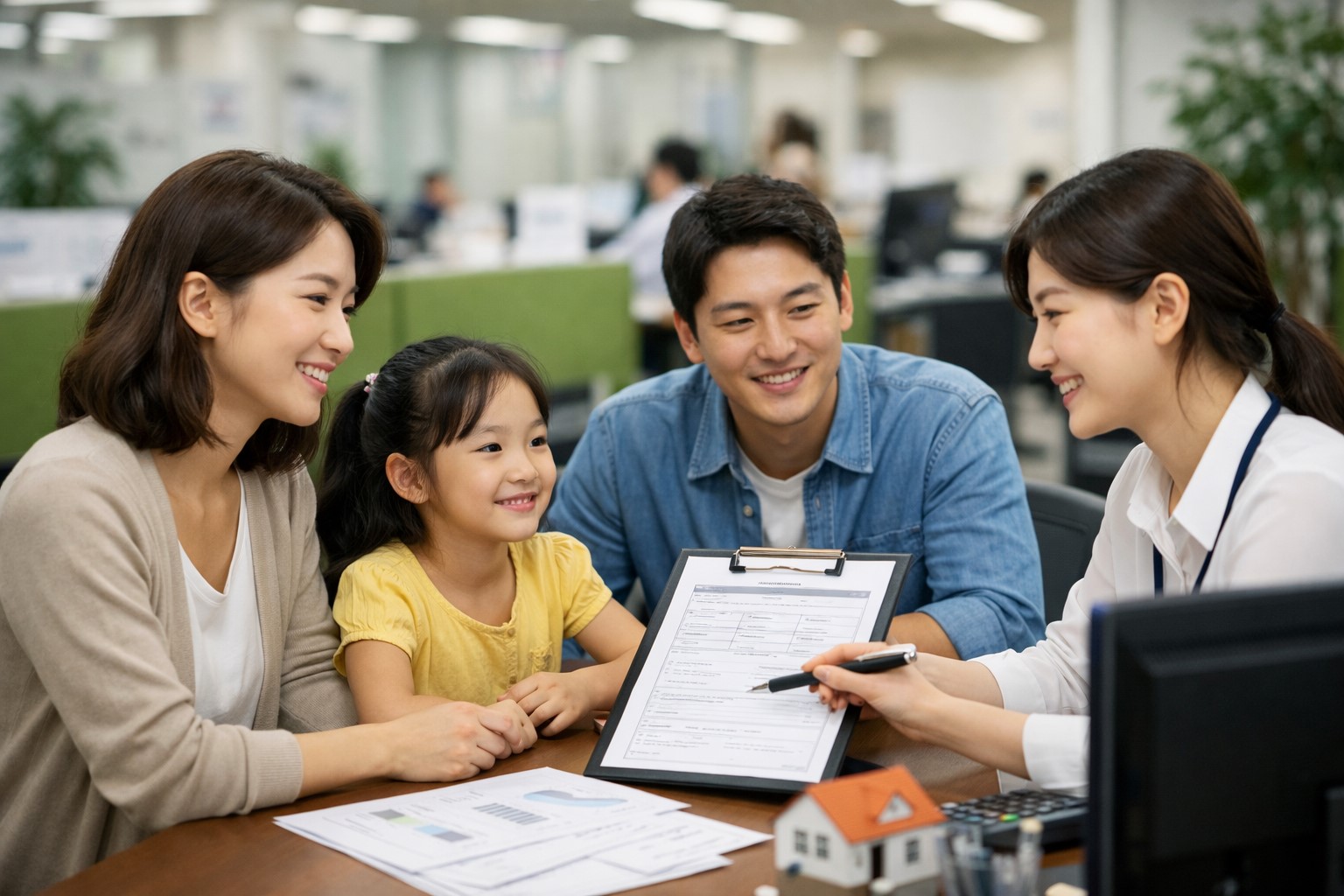 주거급여 상담하는 모습