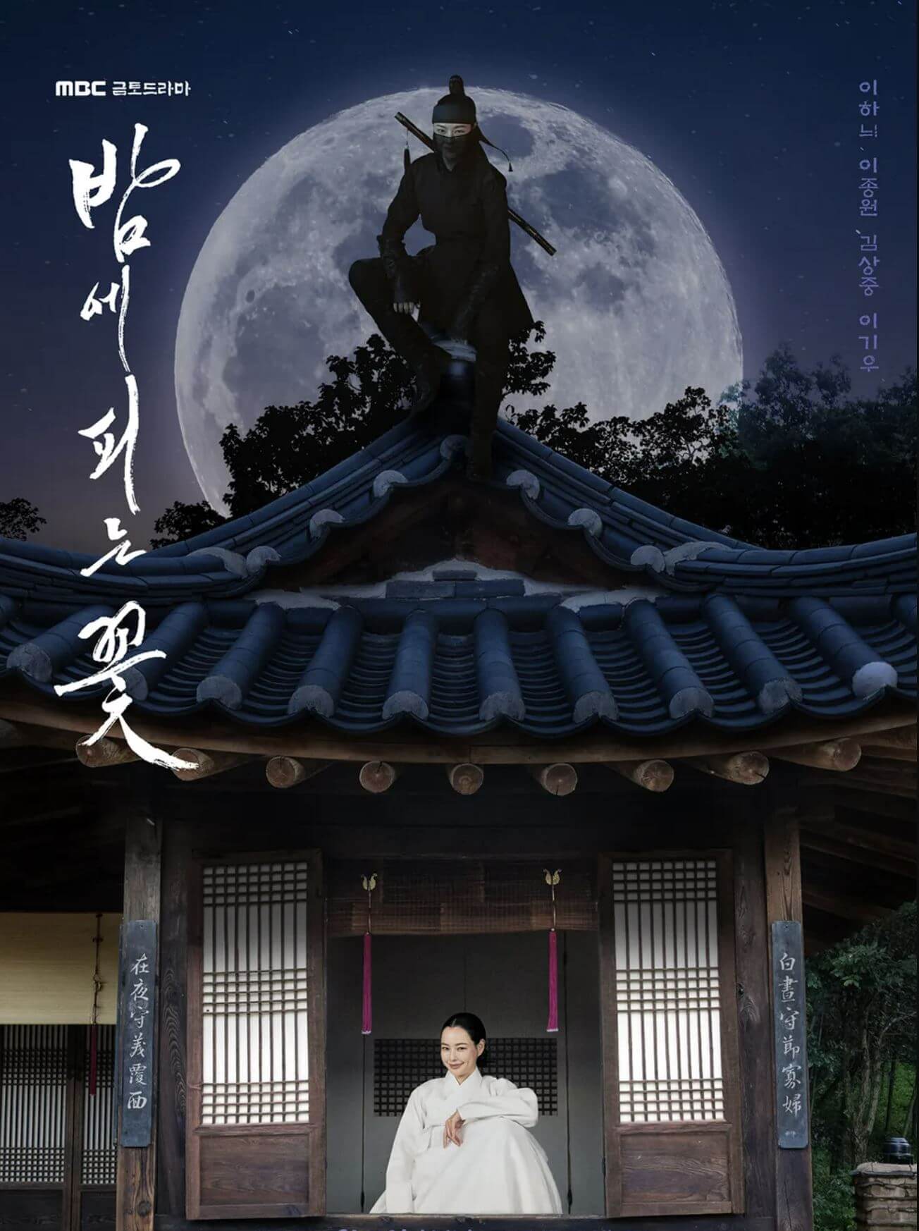 밤에 피는 꽃 포스터