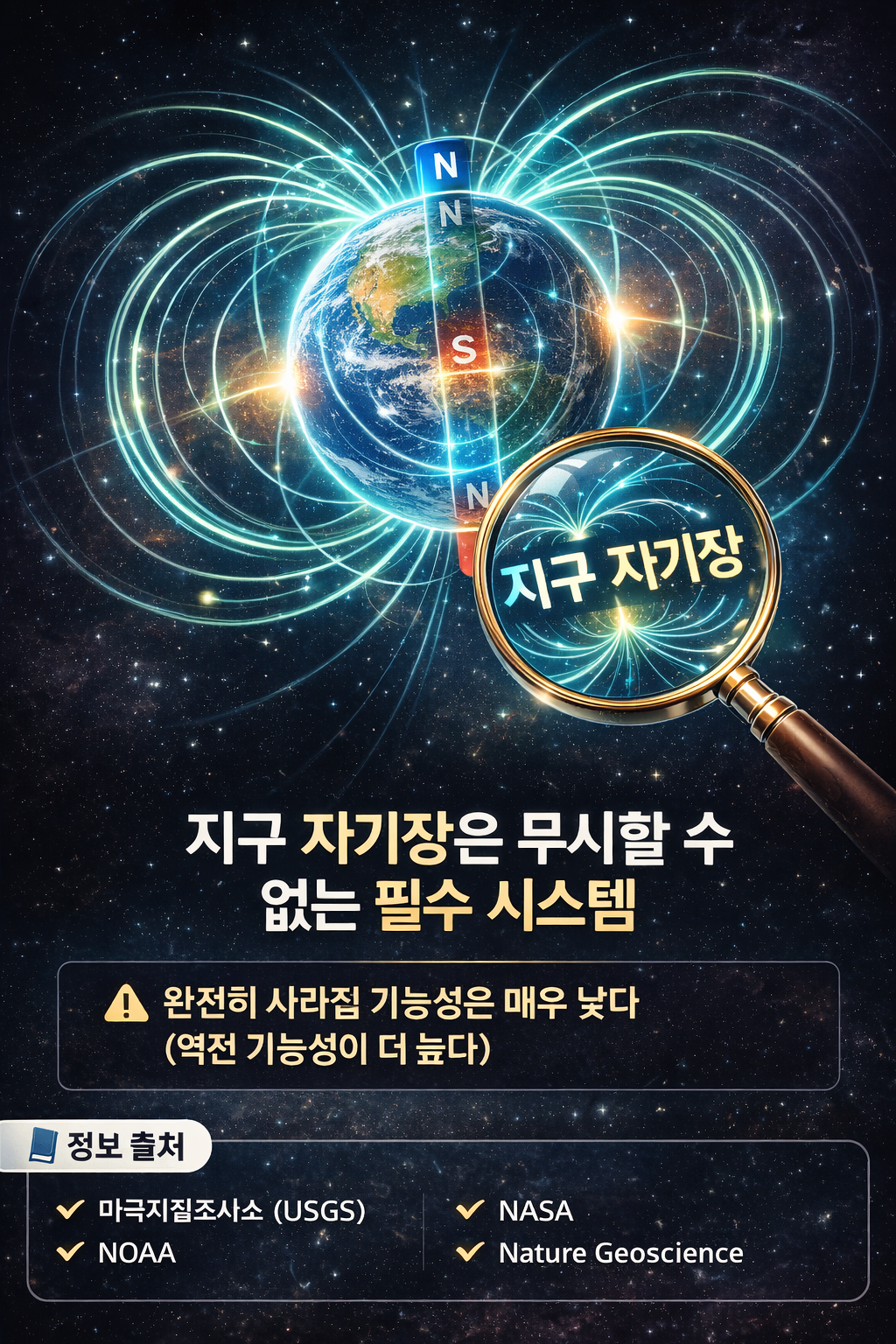 지구 자기장은 언제 사라질까? 역전 가능성과 현실 위험 완전 정리