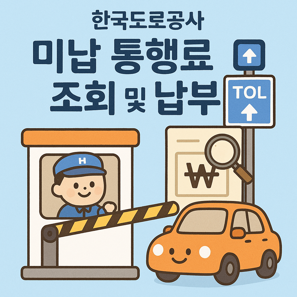 한국도로공사 미납 통행료 조회 및 납부