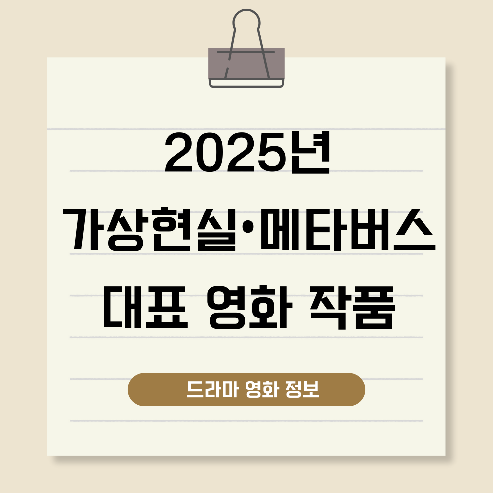 가상현실과 메타버스 세계를 다룬 영화