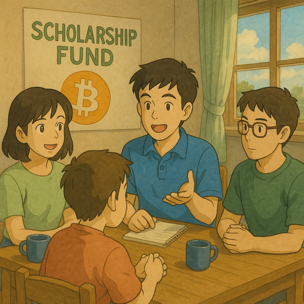 비트코인으로 장학회 만든 지역 청년단체 사진