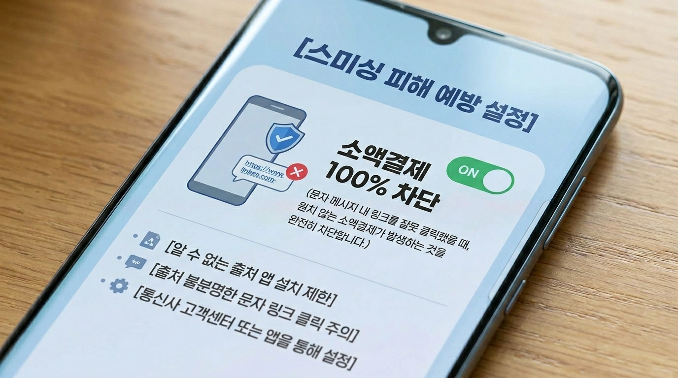 통신사 앱 휴대폰 소액결제 차단