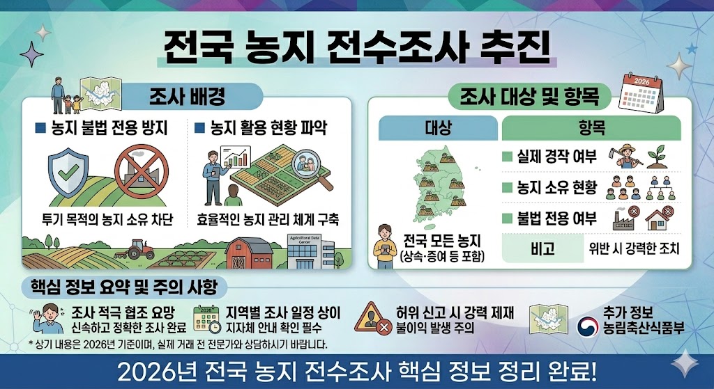 사상 첫 전국 농지 전수조사