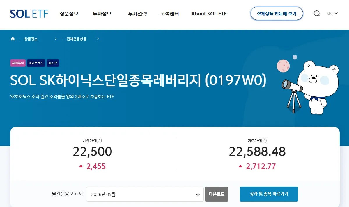 SOL SK하이닉스단일종목레버리지