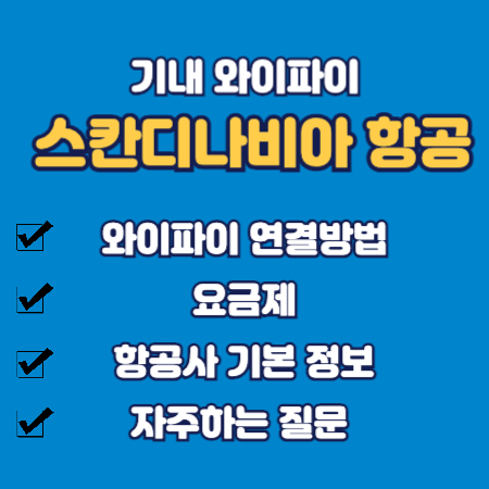 스칸디나비아 기내 와이파이