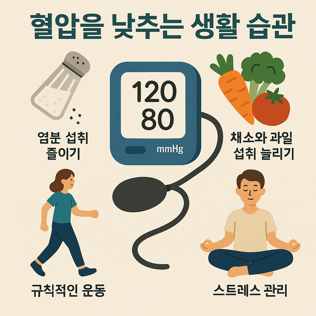 혈압을 낮추는 생활 습관: 고혈압 예방과 관리를 위한 실천 가이드
