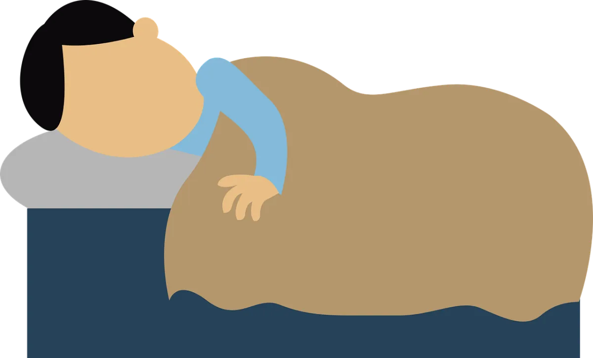 침대-위에-잠든-남자