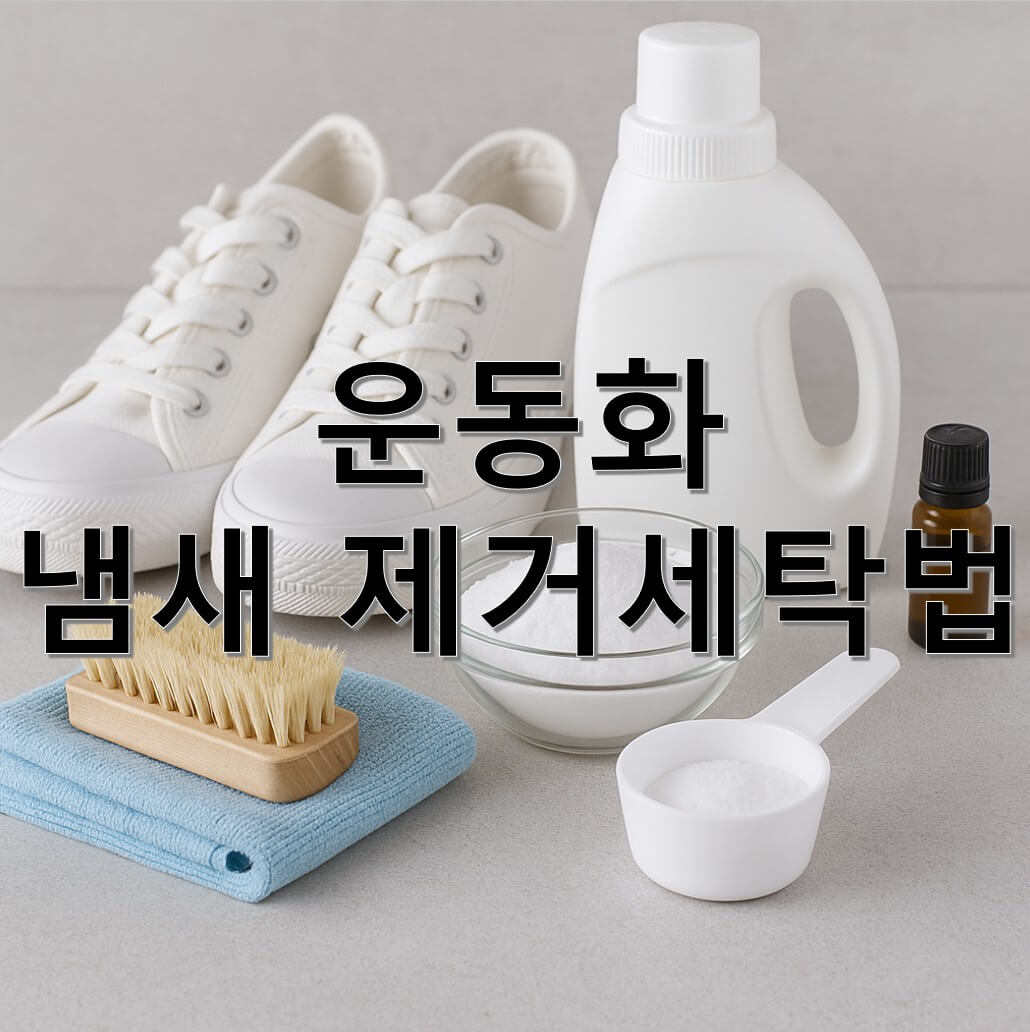 운동화 냄새 제거세탁법
