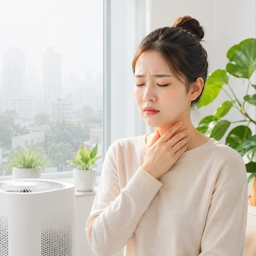 미세먼지로 목이 답답한 이유와 생활 관리 기준15
