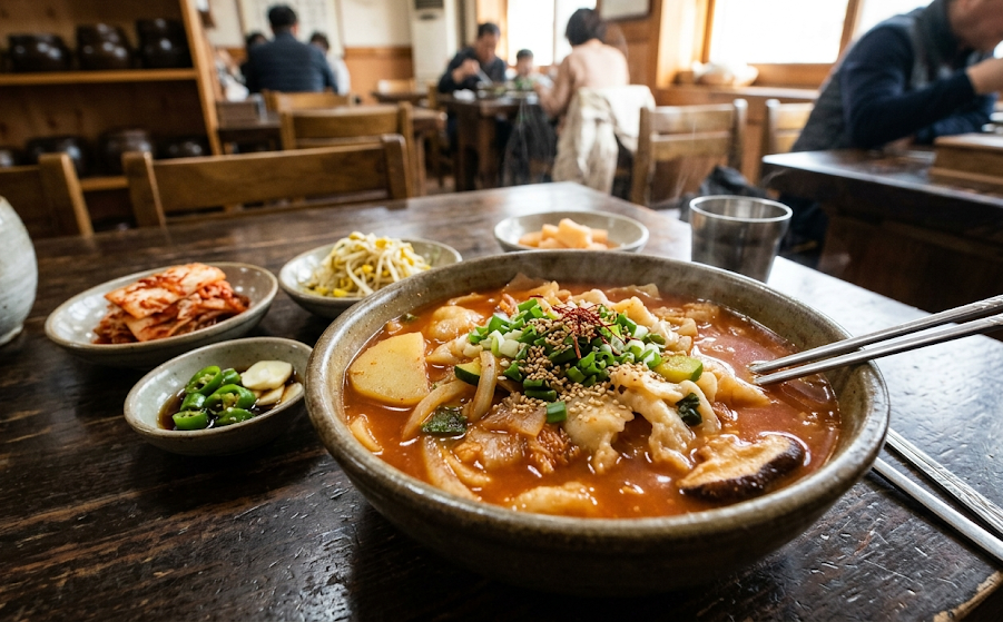 김치수제비 레시피 (육수 만드는 핵심 방법, 냉장 숙성, 깊은 맛)