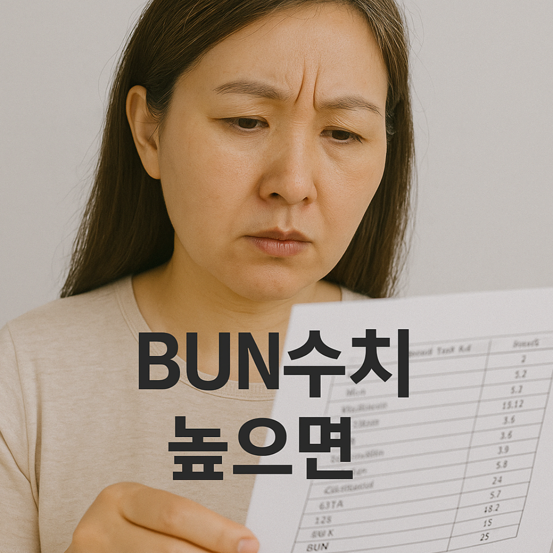 BUN 수치 높으면 신장 기능 저하 의심