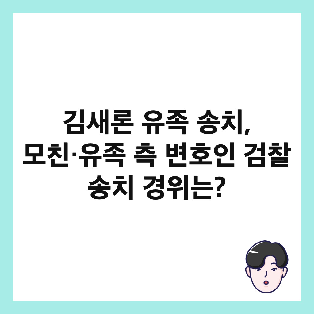 김새론 유족 송치, 모친&middot;유족 측 변호인 검찰 송치 경위는? 썸네일