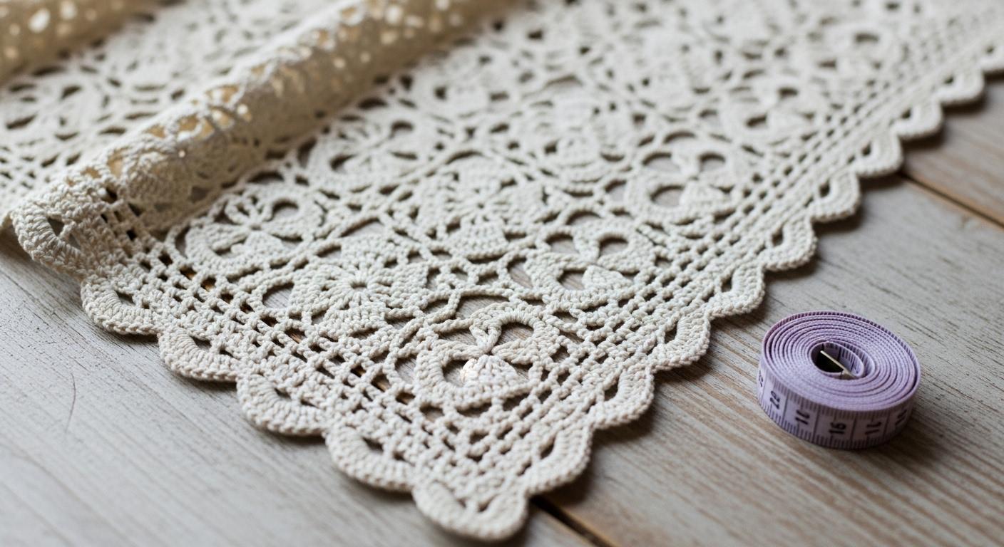 코바늘 커튼 도안