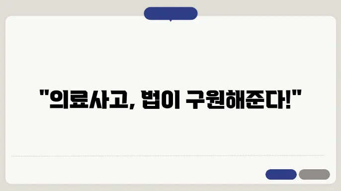 의료사고와 공소시효 특례법