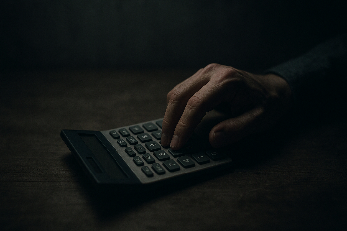 소비 심리 위축을 상징하는 계산 장면