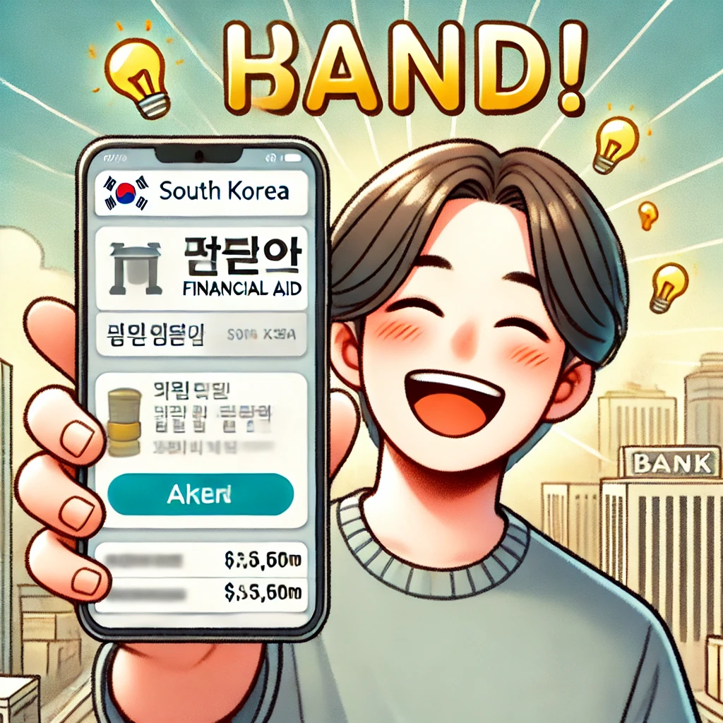 민생회복지원금 신청 하는 모습