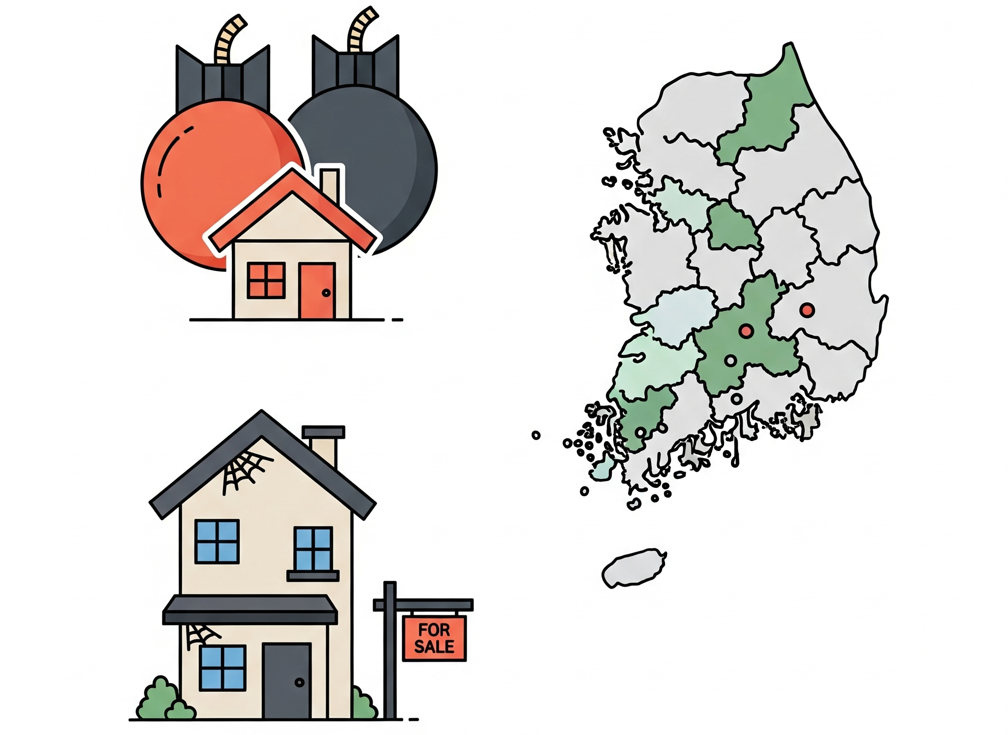공시지가 1억 이하 주택 투자의 3가지 위험 요소: 양도세/종부세, 수도권 예외, 환금성 리스크