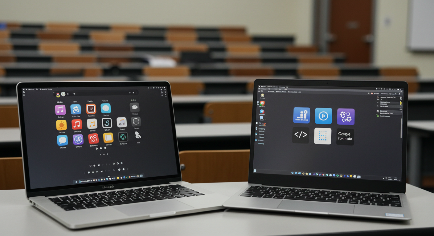 "학습용으로는 어떤 환경이 더 적합할까? (학습용)"에 대한 이미지입니다.