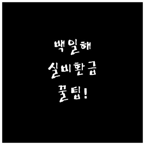 백일해 접종 비용 돌려받는 실비 청구..