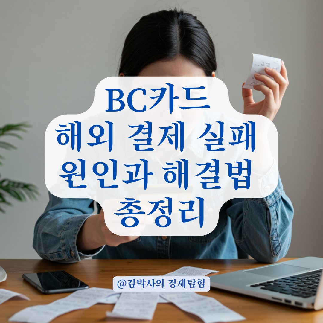 BC카드 해외 결제 계속 실패한다면? 인증창 이후 거부되는 주요 원인과 해결법 정리.