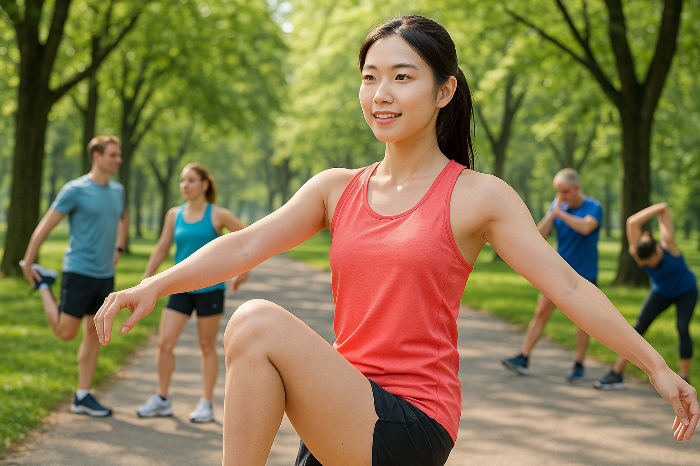 Warm up before running