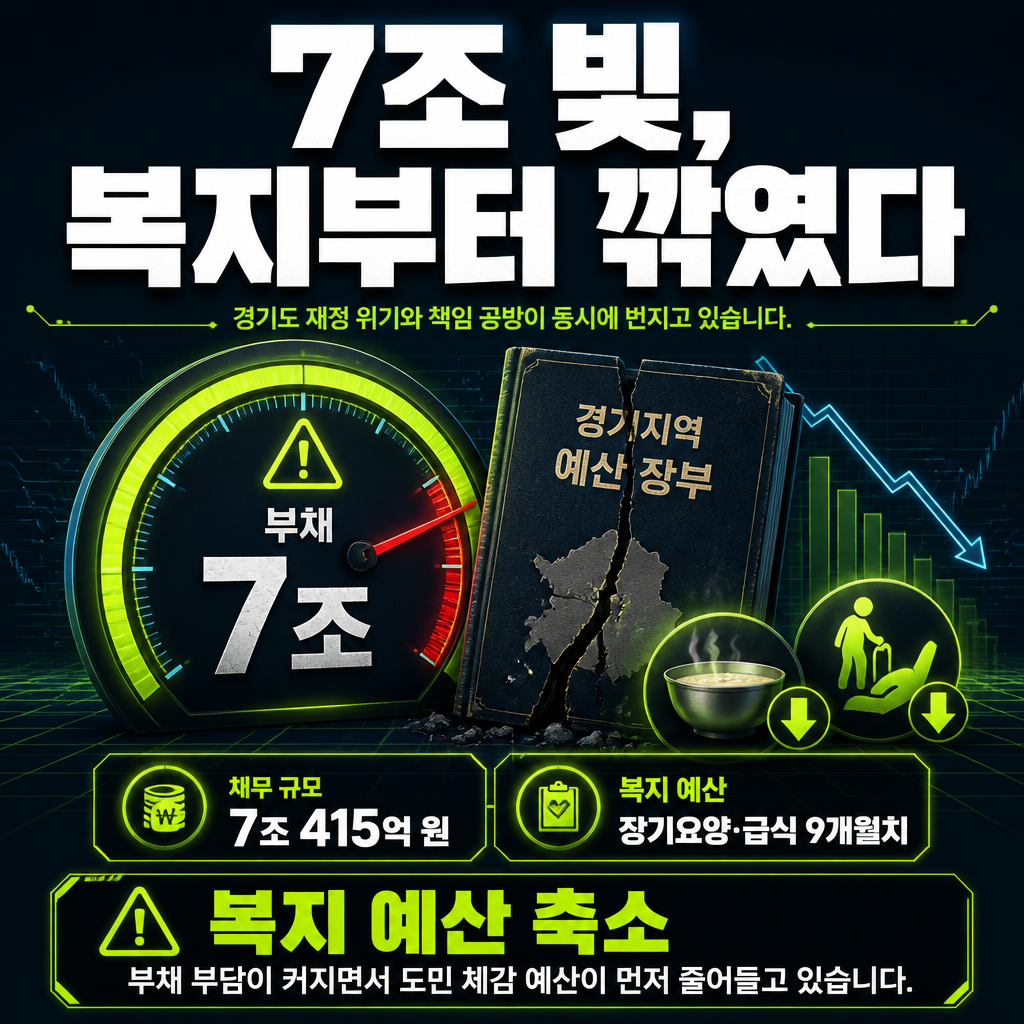 7조 빚, 복지부터 깎였다
